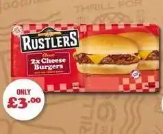 SuperValu Rustlers 2x Cheese Burgers offer