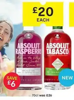SuperValu Absolut Raspberri offer