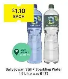 SuperValu Ballygowan Still / Sparkling Water offer
