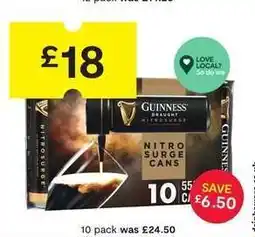 SuperValu Guinness Draught Nitrosurge Cans offer