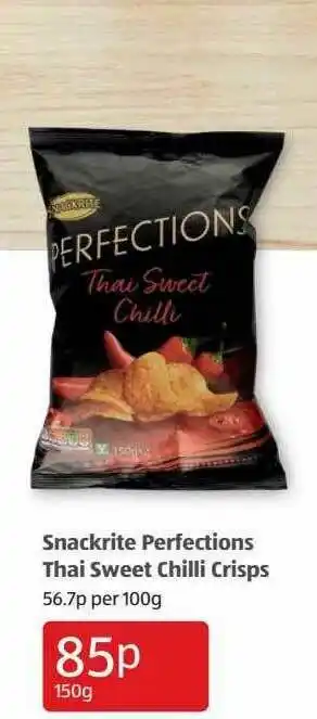 Aldi Snackrite Perfections Thai Sweet Chilli Crisps offer