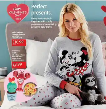 Aldi Ladie's Pyjama Valentine's Soft Toy offer