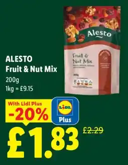 Lidl Alesto Fruit & Nut Mix offer