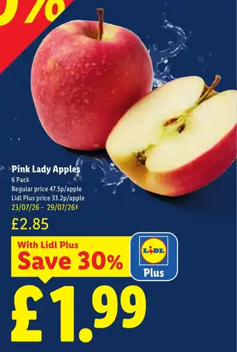 Lidl Pink Lady Apples offer