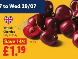 Lidl British Cherries offer