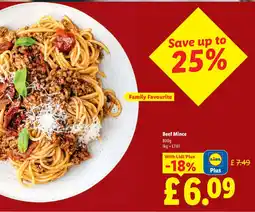 Lidl Beef Mince offer