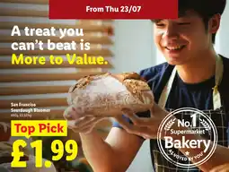 Lidl San Francisco Sourdough Bloomer offer