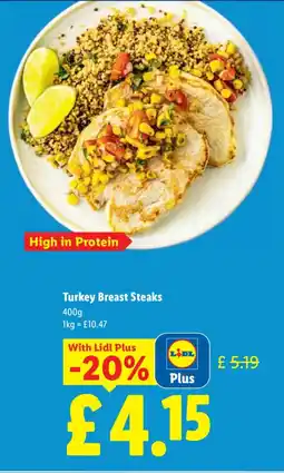 Lidl Turkey Breast Steaks offer
