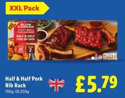 Lidl Half & Half Pork Rib Rack offer