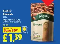Lidl Alestos Almonds offer