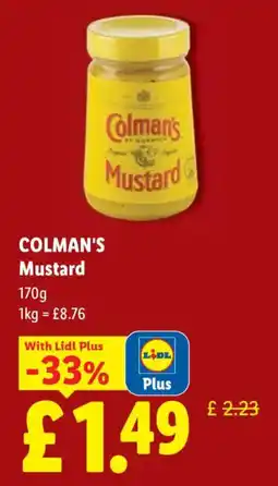 Lidl Colman's Mustard offer