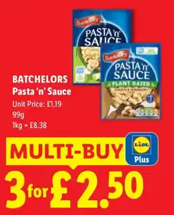 Lidl Batchelors pasta 'n' sauce offer