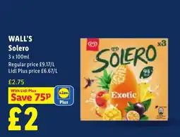 Lidl Wall's Solero offer