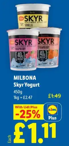 Lidl Skyr Yogurt offer