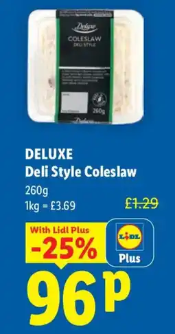 Lidl Deluxe Deli Style Coleslaw offer