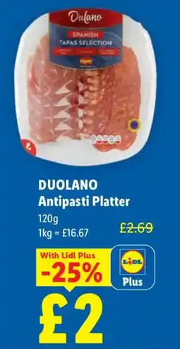 Lidl Duolano Antipasti Platter offer