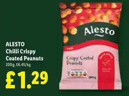 Lidl Alesto chilli crispy coated peanuts offer