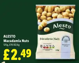 Lidl Alesto Macadamia Nuts offer