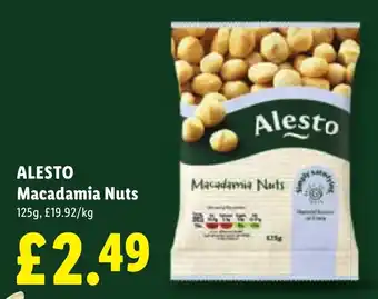 Lidl Alesto Macadamia Nuts offer