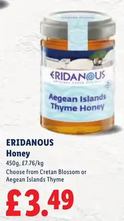 Lidl Eridanous honey offer