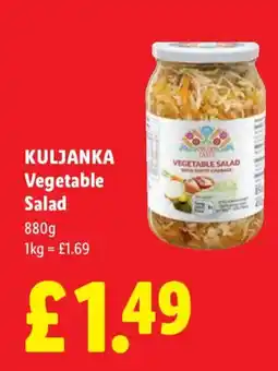 Lidl Kuljanka vegetable salad offer