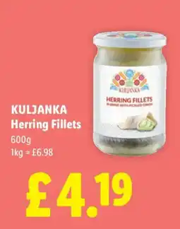 Lidl Kuljanka herring fillets offer