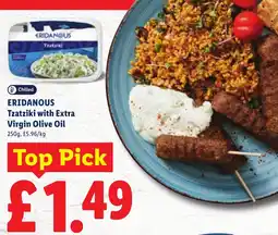 Lidl Eridanous Tzatziki with Extra Virgin Olive Oil offer
