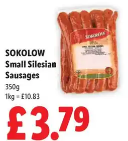 Lidl Sokolow small silesian sausages offer