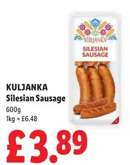 Lidl Kuljanka silesian sausage offer