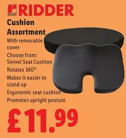 Lidl Ridder cushion assortment offer