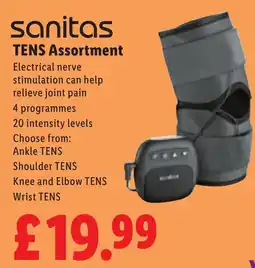 Lidl Sanitas tens assortment offer