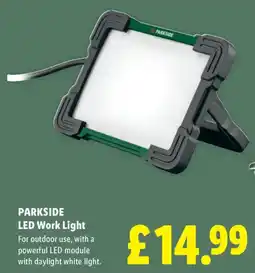 Lidl Parkside led work light offer