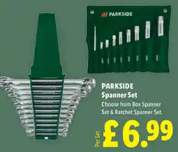 Lidl Parkside spanner set offer