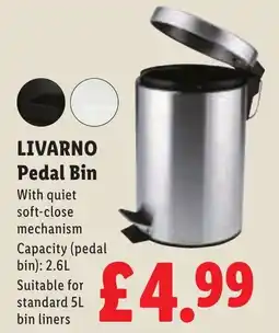 Lidl Livarno pedal bin offer