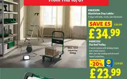 Lidl Parkside flat bed trolley offer