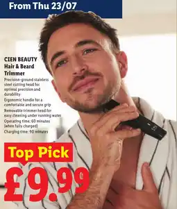 Lidl Cien beauty hair & beard trimmer offer