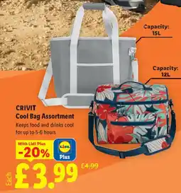 Lidl Crivit cool bag assortment offer