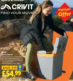 Lidl Crivit electric cool box offer
