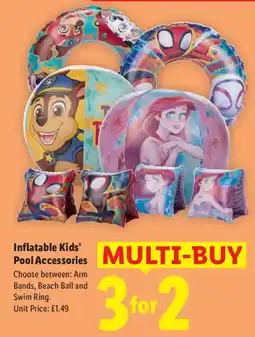 Lidl Inflatable Kids' Pool Accessories offer