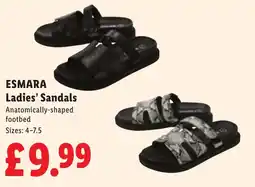 Lidl Esmara ladies' sandals offer