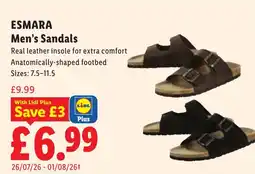 Lidl Esmara Men's Sandals offer