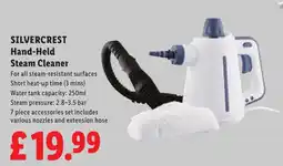 Lidl Silvercrest hand-held steam cleaner offer