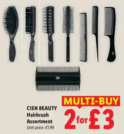 Lidl Cien beauty hairbrush assortment offer