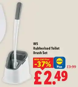 Lidl Rubberised Toilet Brush Set offer