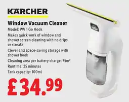 Lidl Karcher window vacuum cleaner offer