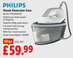 Lidl Philips steam generator iron offer