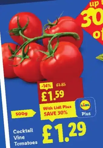 Lidl Cocktail Vine Tomatoes offer
