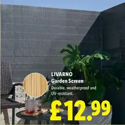 Lidl Livarno garden screen offer