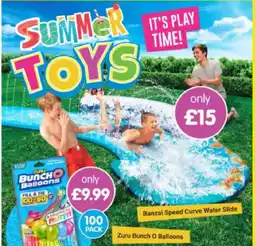 B&M Stores Banzai Speed Curve Water Slide offer