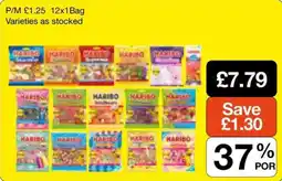 Booker Wholesale Haribo assorted sweets offer